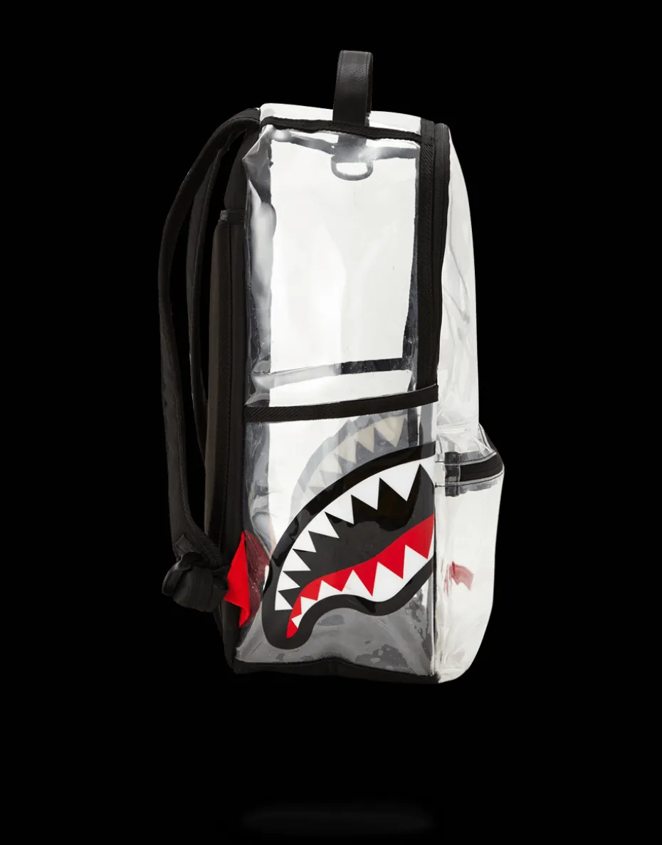 20/20 VISION DOUBLE CARGO SIDE SHARK CLEAR BACKPACK