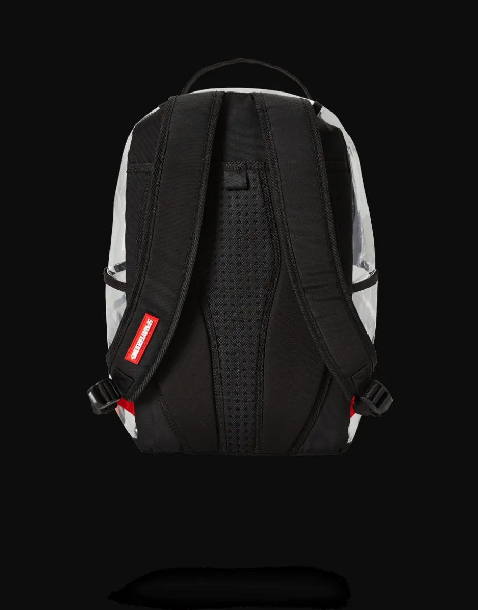 20/20 VISION DOUBLE CARGO SIDE SHARK CLEAR BACKPACK