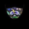 ADULT ASTRO PARTY FORM-FITTING FACE MASK