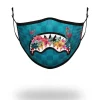ADULT BLOSSOM SHARK FORM FITTING FACE MASK