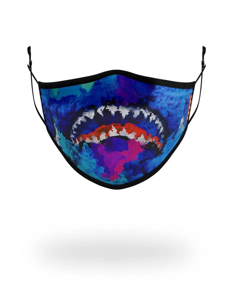 ADULT COLOR DRIP FORM FITTING FACE MASK