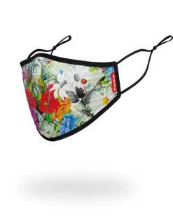 ADULT FLORAL MONEY FORM FITTING FACE MASK