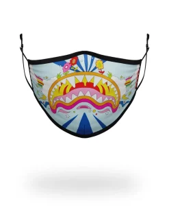 ADULT GROOVY SHARK FORM FITTING FACE MASK