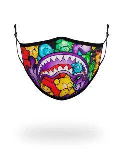ADULT GUMMY LIPS FORM FITTING FACE MASK