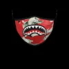 ADULT MONEY CAMO (RED) FORM-FITTING FACE MASK
