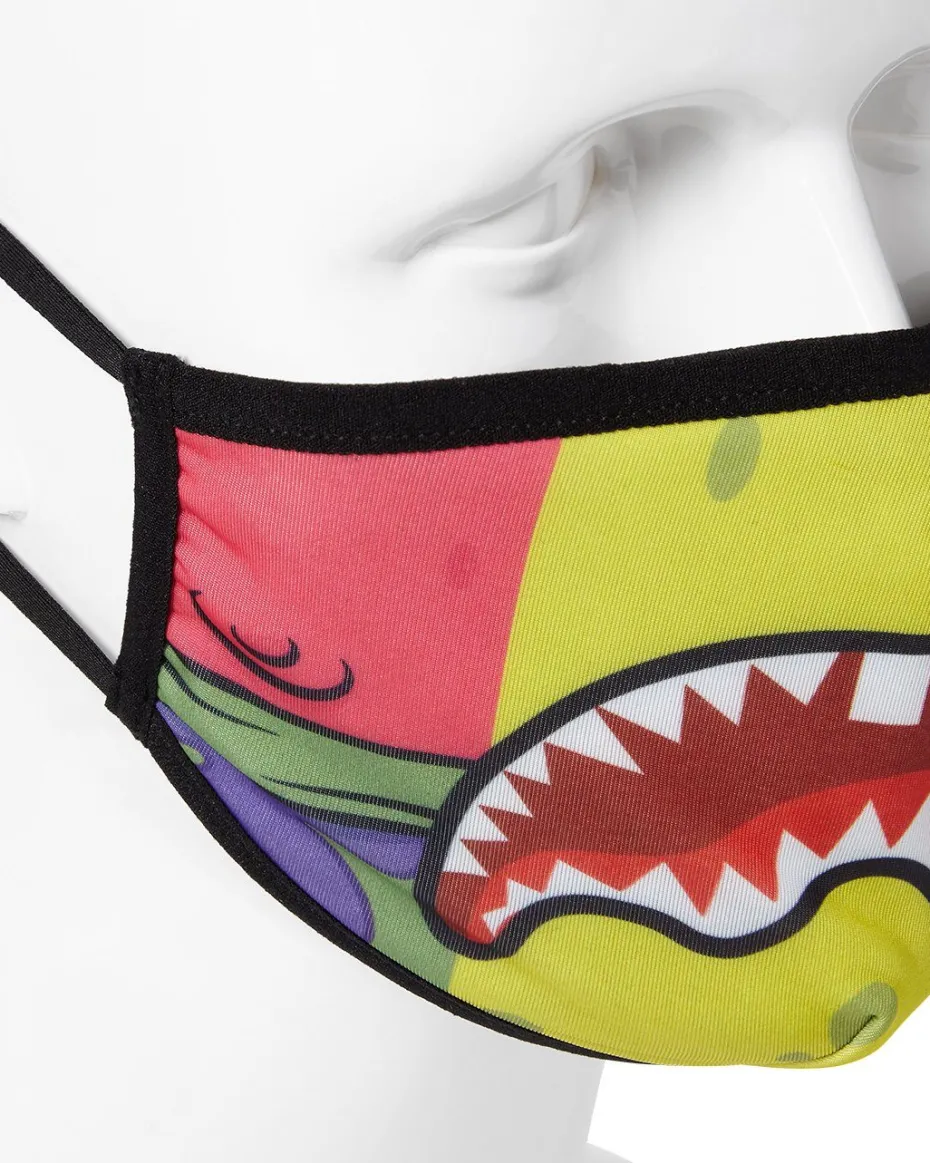 ADULT SPONGEBOB OG SHARK FORM FITTING FACE-COVERING