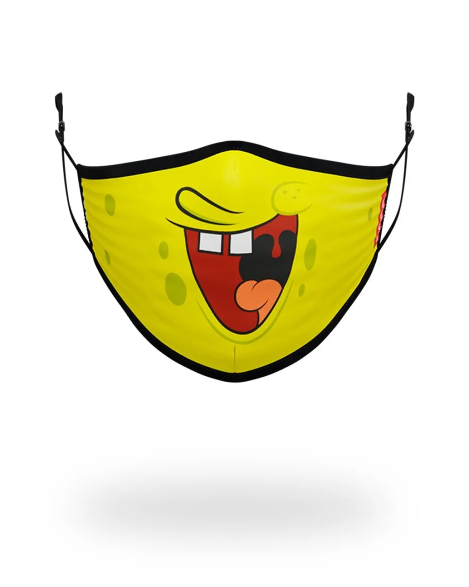 ADULT SPONGEBOB SMILE FORM FITTING FACE-COVERING