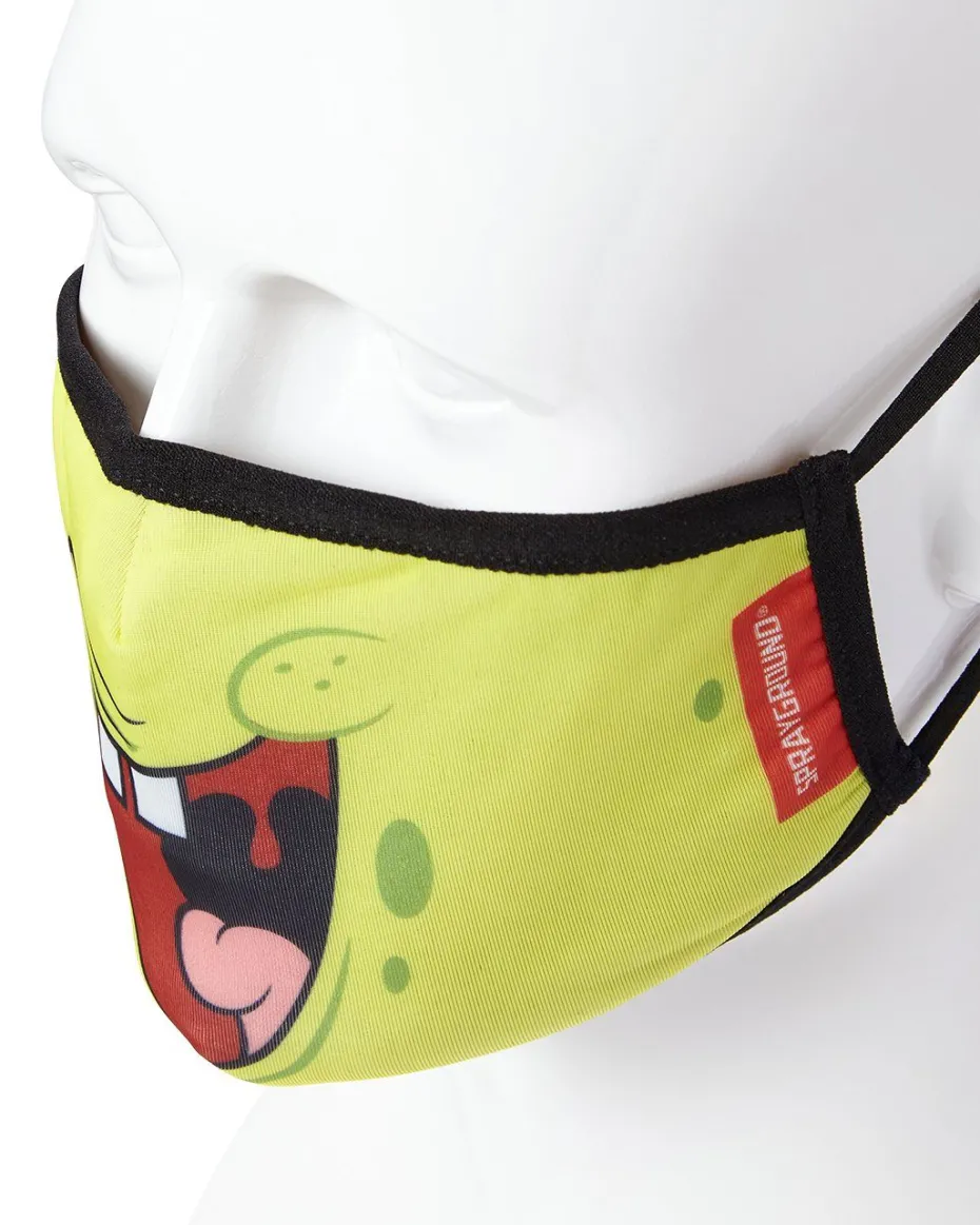 ADULT SPONGEBOB SMILE FORM FITTING FACE-COVERING