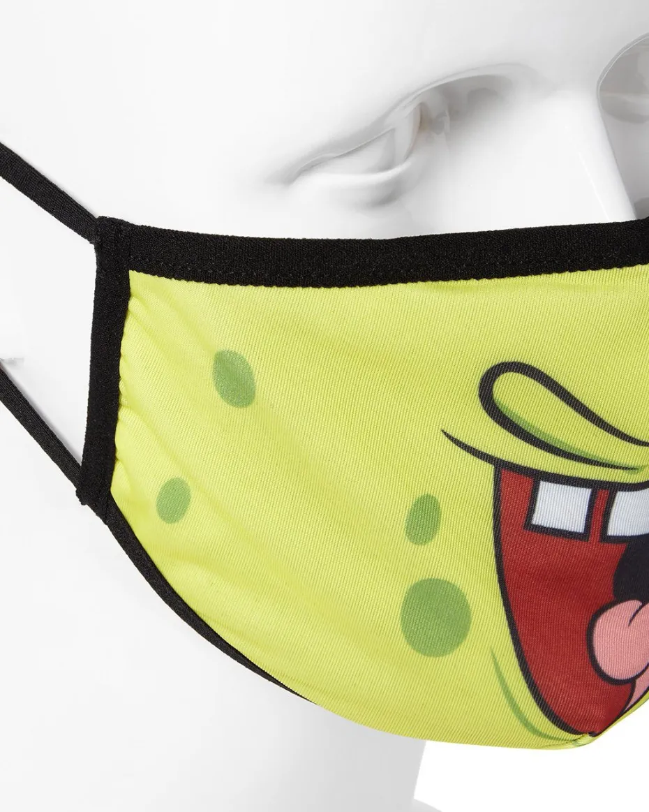 ADULT SPONGEBOB SMILE FORM FITTING FACE-COVERING