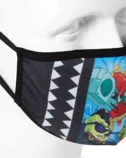 ADULT SPONGEBOB TRACK SUIT FORM FITTING FACE-COVERING