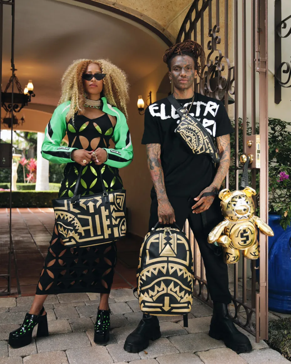 A.I.8 AFRICAN INTELLIGENCE PATH TO THE FUTURE II MEDIUM MONEYBEAR TEDDYBEAR BACKPACK