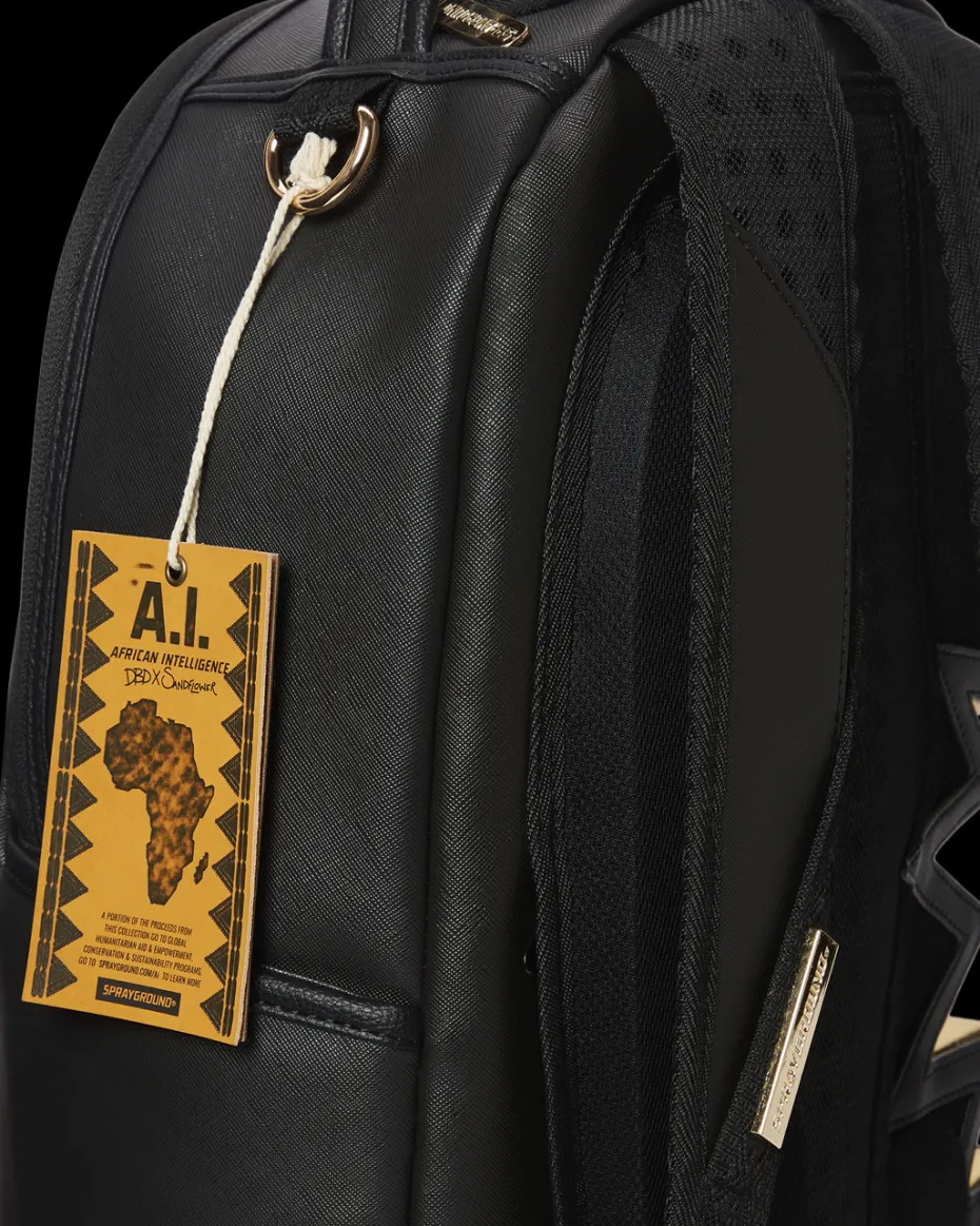 A.i.3 SHARK BITE BLACK GOLD BACKPACK (DLXV)