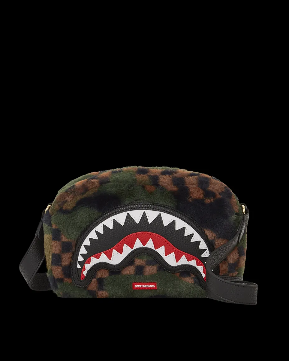 BIG SKY FUR SHARK MESSENGER BRICK BAG