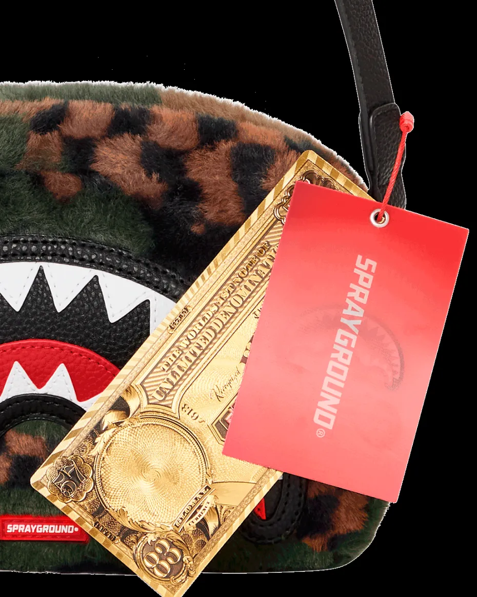 BIG SKY FUR SHARK MESSENGER BRICK BAG