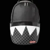 BLACK HALF CHECK SHARKS IN PARIS BACKPACK (ONE OF ONE)