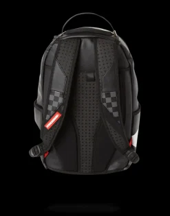 BLACK HALF CHECK SHARKS IN PARIS BACKPACK (ONE OF ONE)