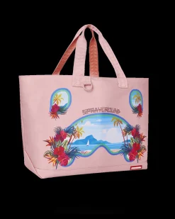 BORA BORA SHARK ISLAND VILLA BEACH TOTE