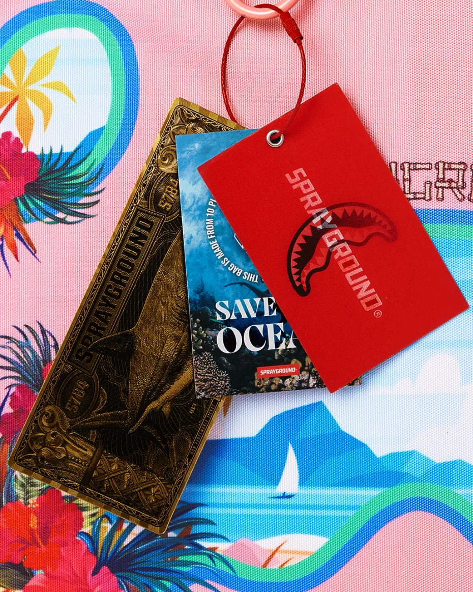 BORA BORA SHARK ISLAND VILLA BEACH TOTE