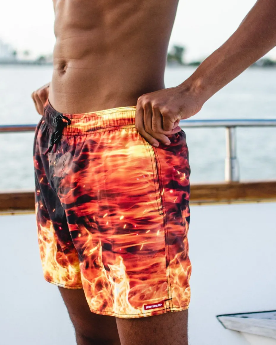 CAMO FIRE SHOTO SWIM TRUNKS