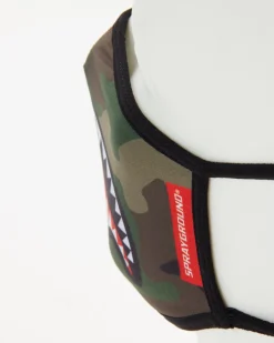 CAMO SHARKMOUTH FORM-FITTING MASK