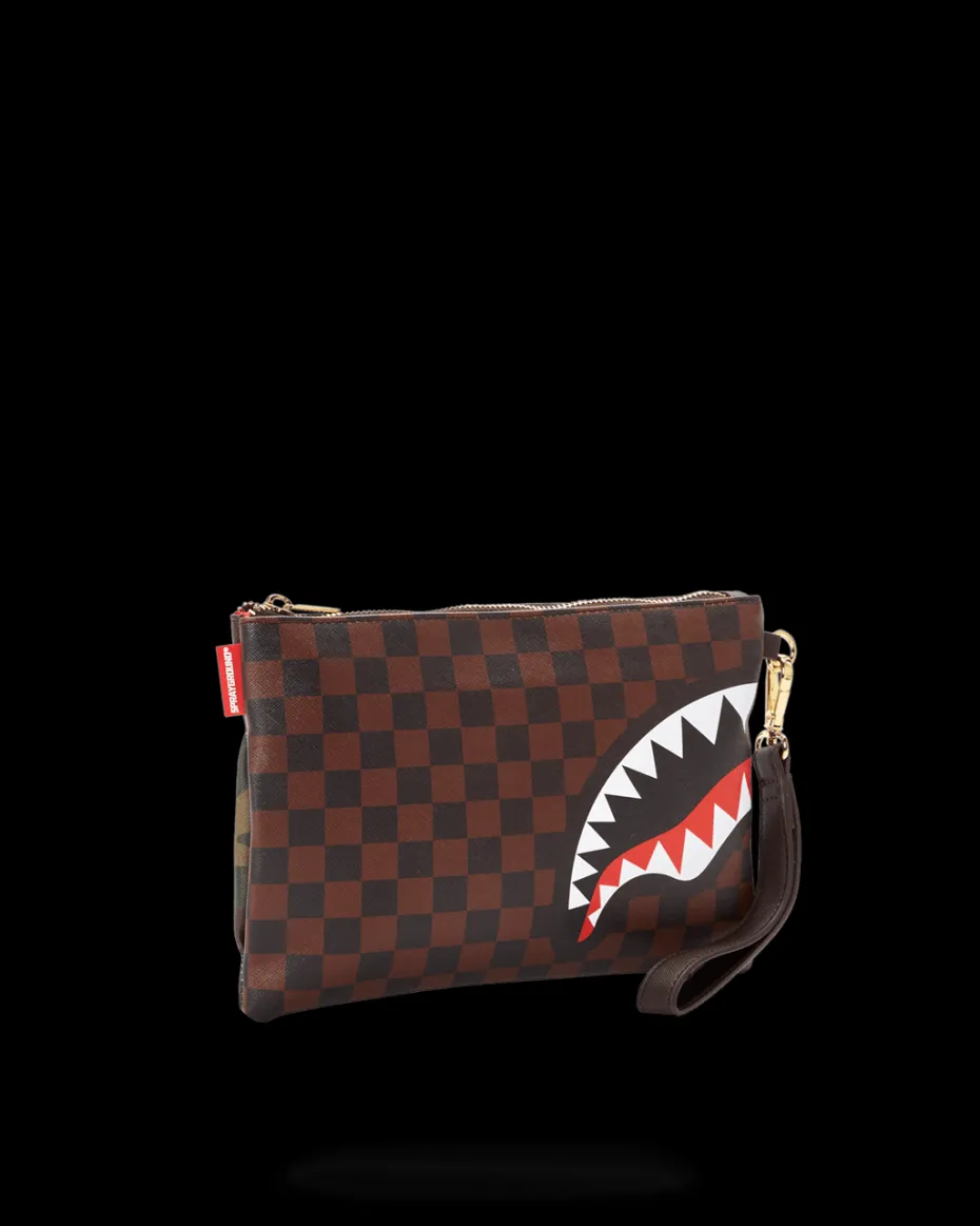 CHECKS IN CAMOFLAUGE CROSSOVER CLUTCH