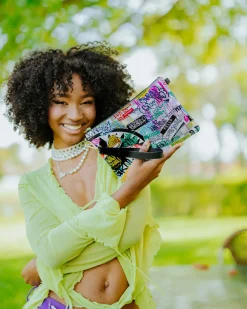 CREATE ANOTHER DAY CROSSOVER CLUTCH W/ SHOULDER STRAP