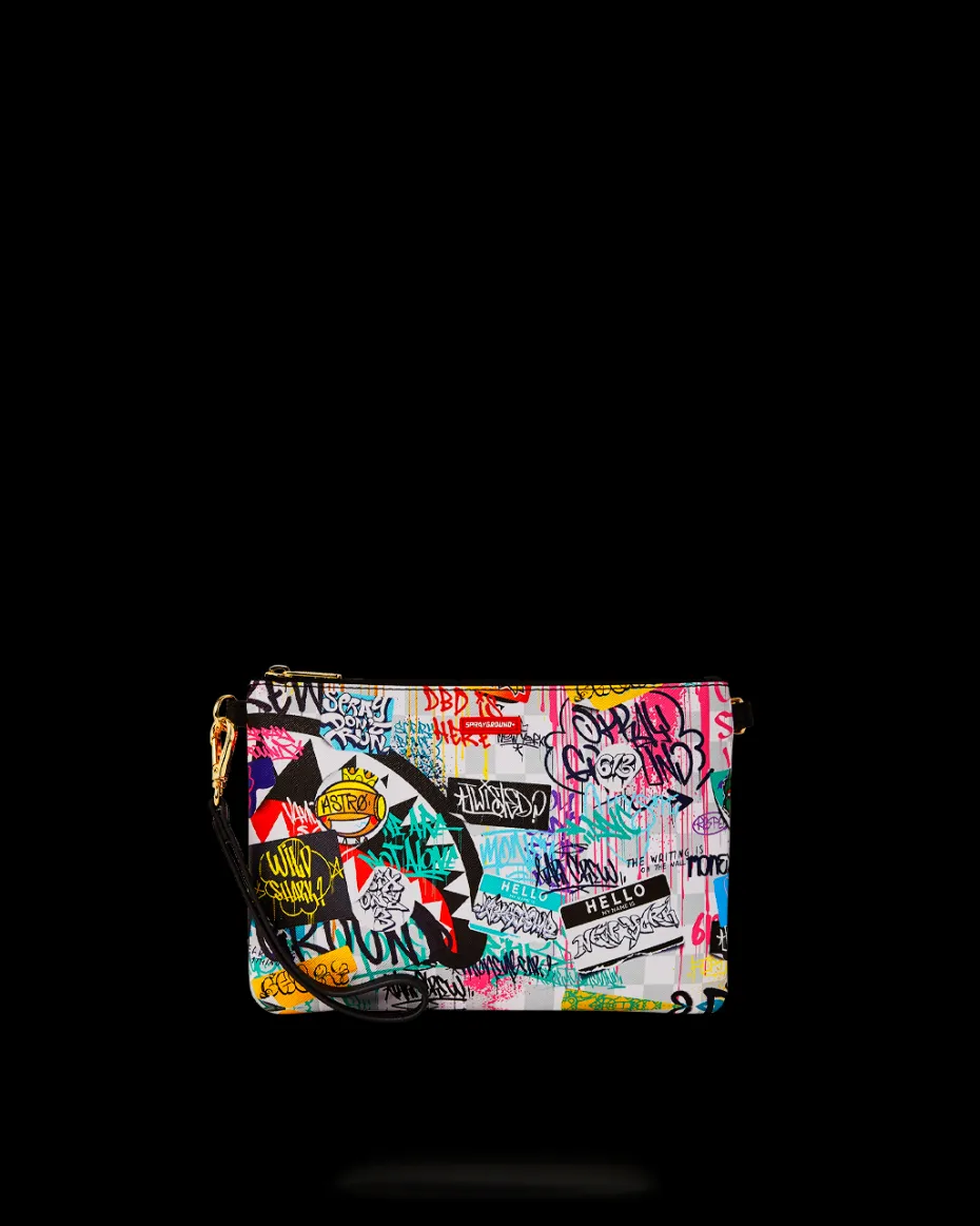 CREATE ANOTHER DAY CROSSOVER CLUTCH W/ SHOULDER STRAP