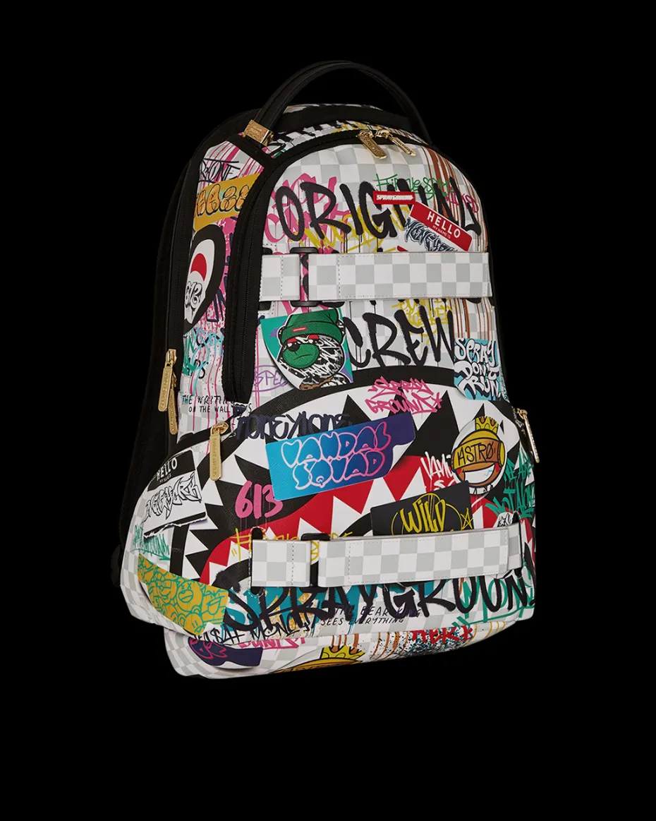 CREATE ANOTHER DAY SKATEBOARD-STRAP BACKPACK