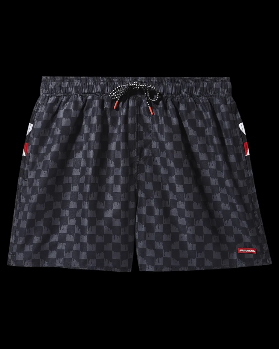 DRIP CHECK SWIM SHORTS
