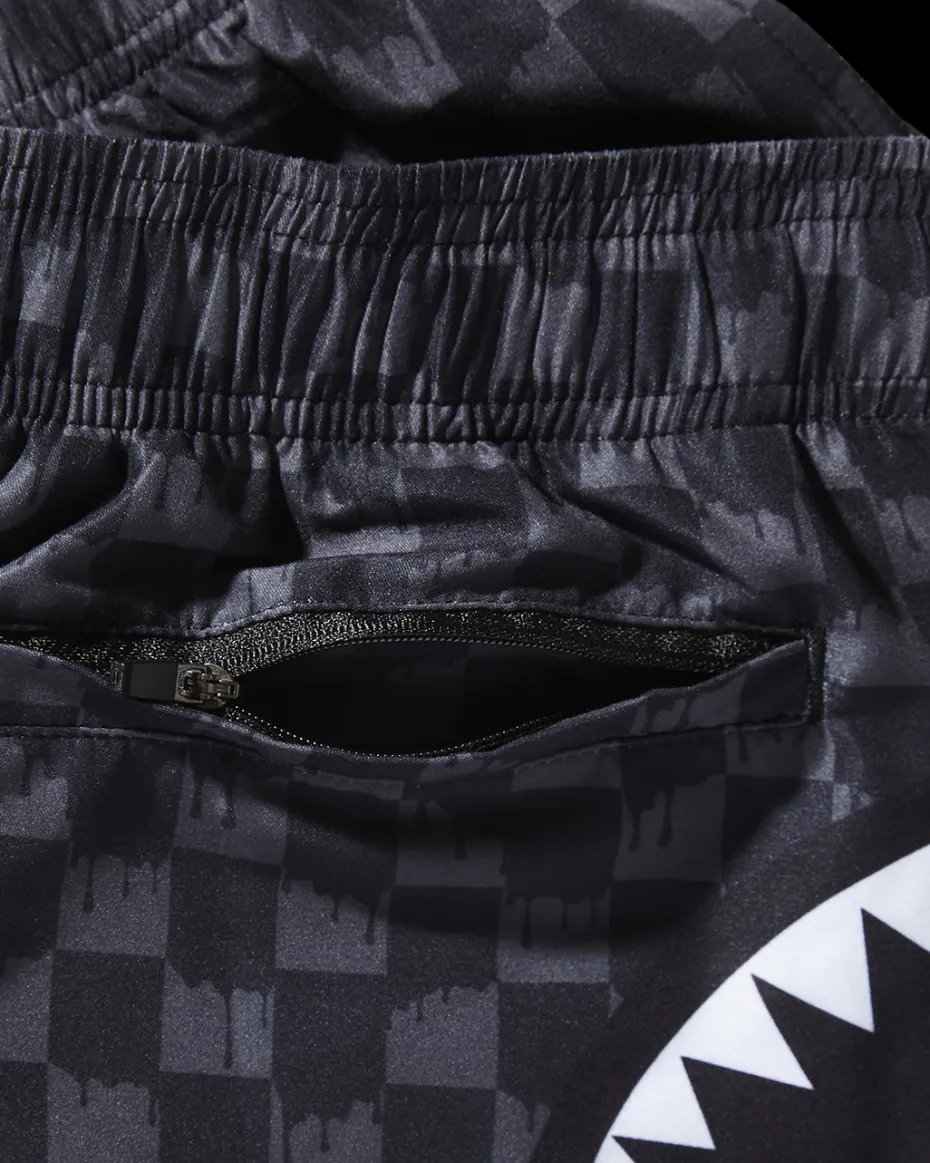 DRIP CHECK SWIM SHORTS
