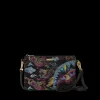 EMBROIDERED DRAGONS CROSSOVER CLUTCH