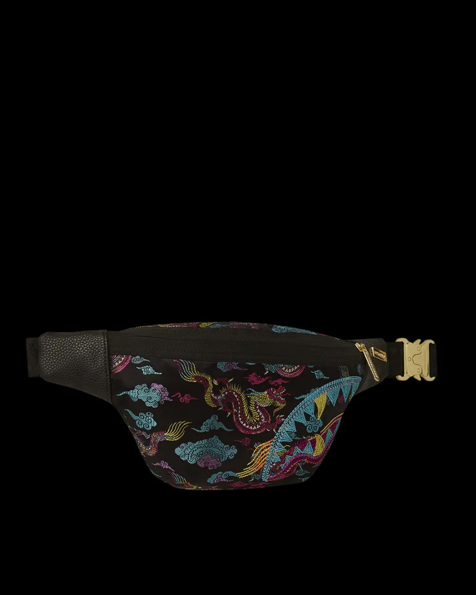EMBROIDERED DRAGONS SAVVY CROSSBODY