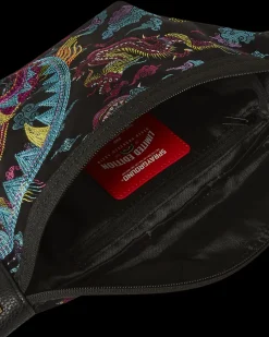 EMBROIDERED DRAGONS SAVVY CROSSBODY