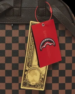 EXTERIOR GOLD ZIP POCKET SHARKS IN PARIS SAVAGE BACKPACK