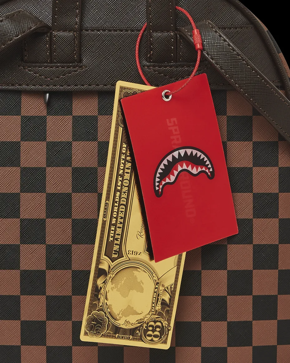 EXTERIOR GOLD ZIP POCKET SHARKS IN PARIS SAVAGE BACKPACK
