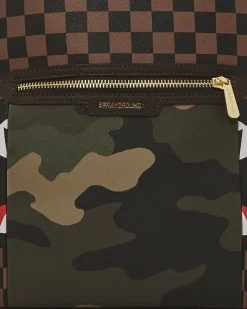 EXTERIOR GOLD ZIP POCKET SHARKS IN PARIS SAVAGE BACKPACK