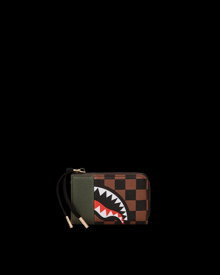 EXTERIOR GOLD ZIP POCKET SHARKS IN PARIS WALLET