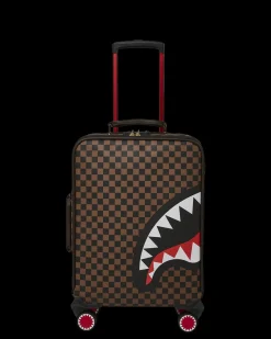 EXTERIOR GOLD ZIP POCKET SHARKS IN PARIS JETSETTER CARRY-ON LUGGAGE