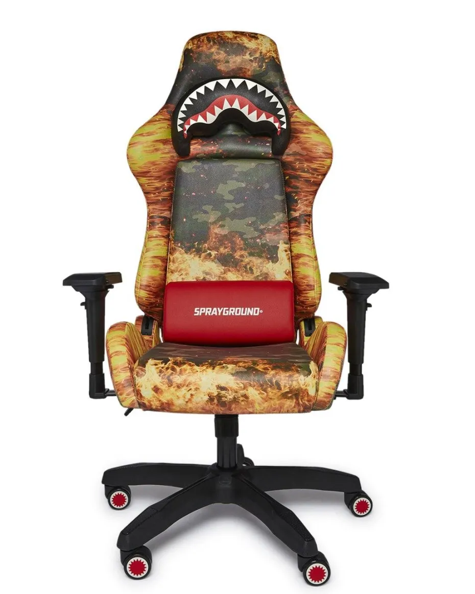 FIRE CAMO GAMING CHAIR - SUPER RARE