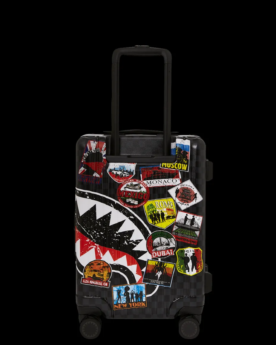 GLOBAL MOGUL UNLIMITED MILES SHARKNAUTICS HARDSHELL CARRY-ON LUGGAGE
