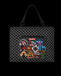 GLOBAL MOGUL UNLIMITED MILES PACKABLE BEACH MAT BLANKET WATER RESISTANT CONVERTIBLE TOTE