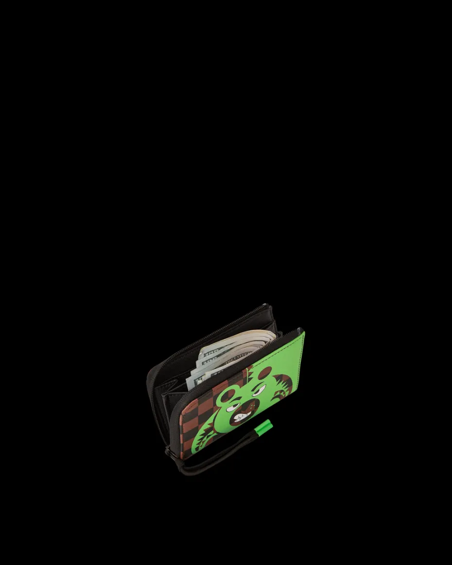 GREEN MONEY BEAR WALLET