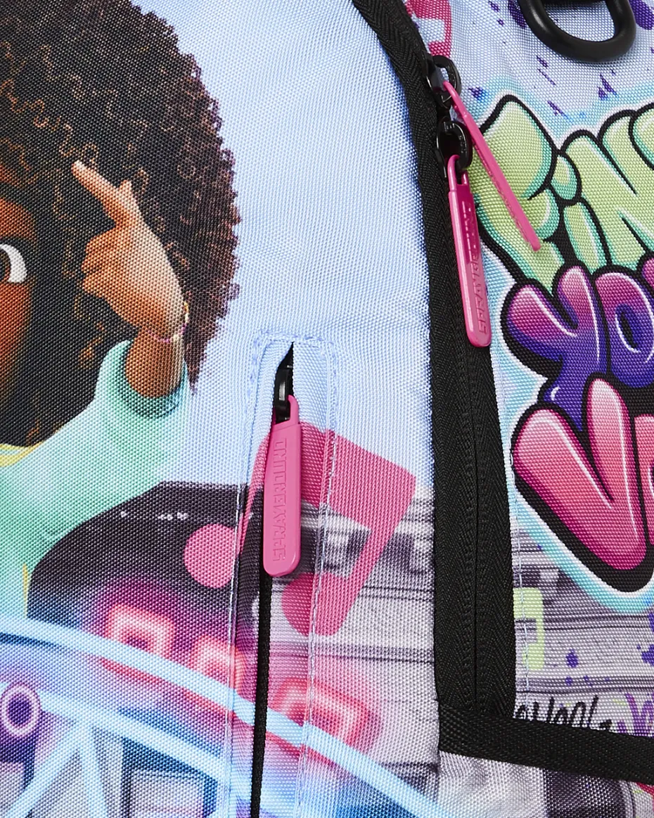KARMA'S WORLD TURN UP THE VOLUME BACKPACK