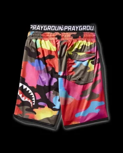KIDS CAMOBURST SWIM TRUNKS