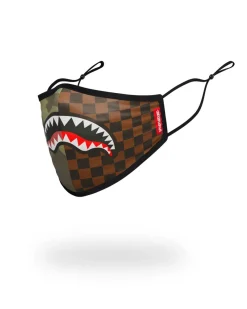 KIDS FORM FITTING MASK: CHECKS & CAMO