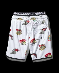 KIDS PATCH ALL-IN SWIM TRUNKS (WHITE)