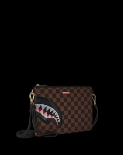 LENTICULAR EFFECTS CROSSOVER CLUTCH W/ SHOULDER STRAP