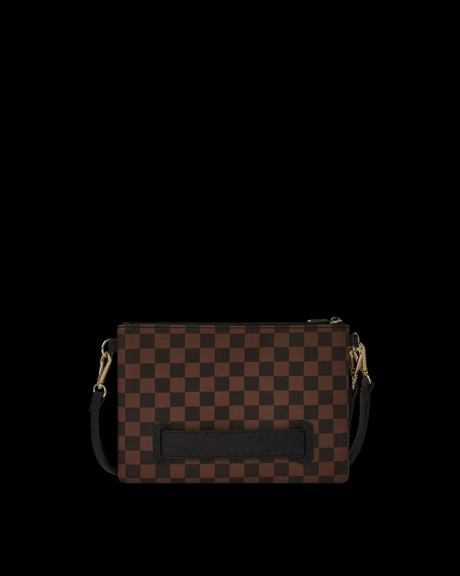LENTICULAR EFFECTS CROSSOVER CLUTCH W/ SHOULDER STRAP