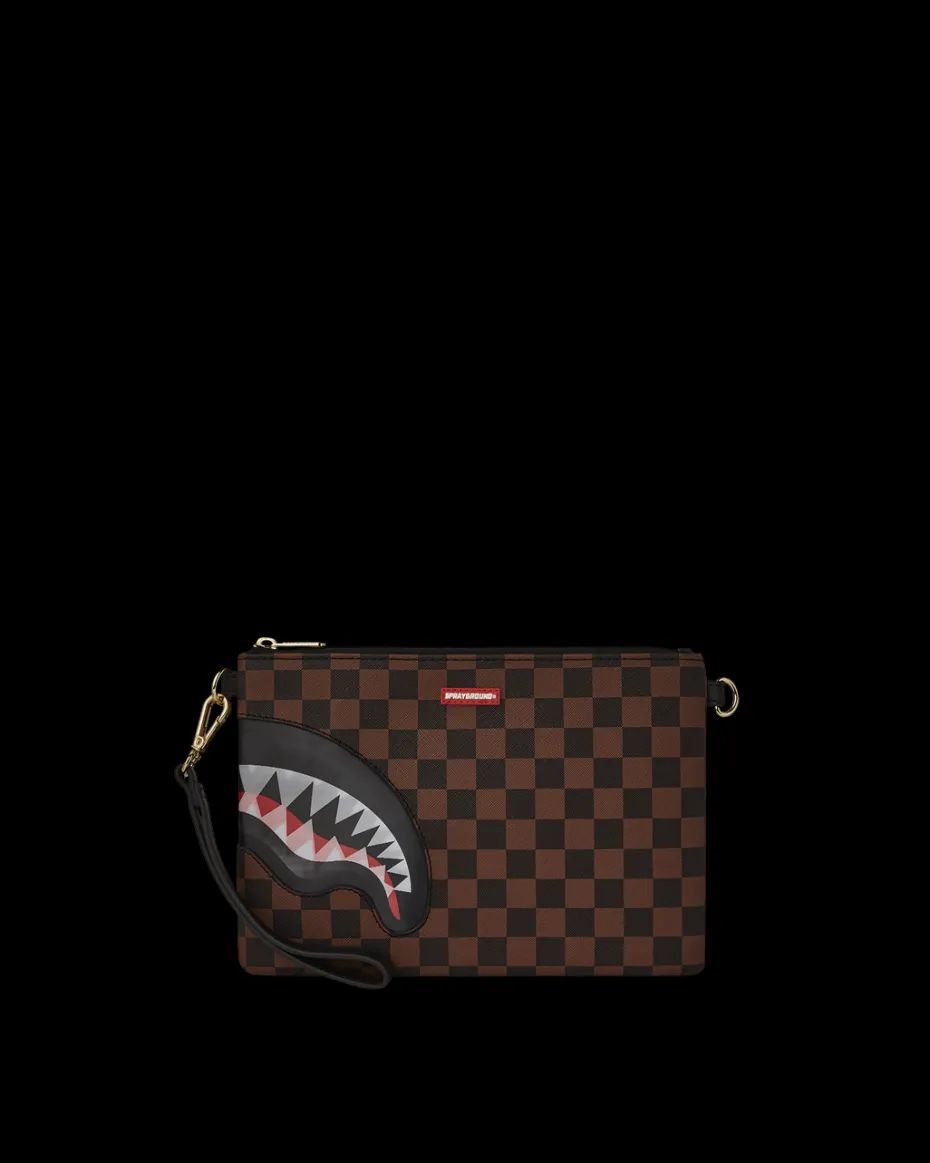 LENTICULAR EFFECTS CROSSOVER CLUTCH W/ SHOULDER STRAP