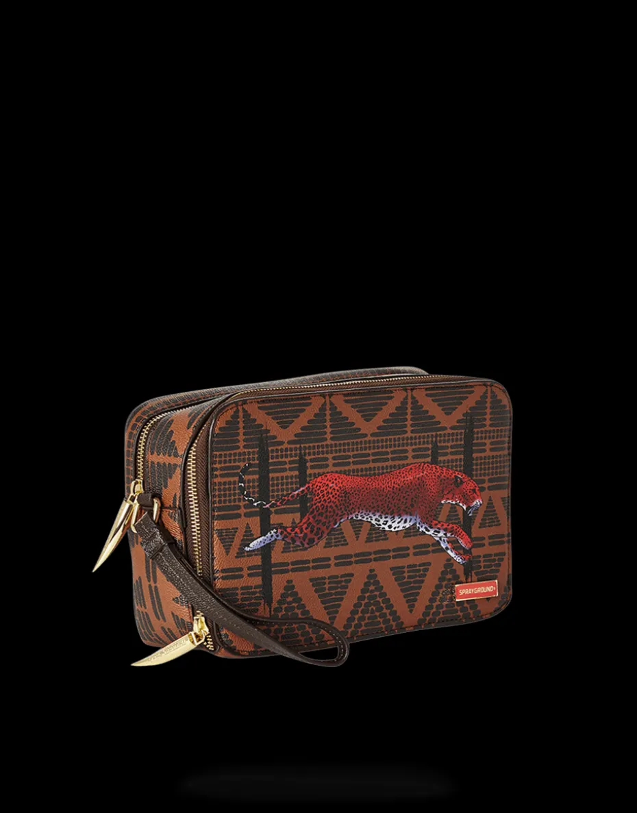 LEOPARDS IN PARIS TOILETRY AKA MONEY BAG